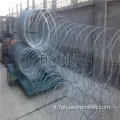 Filo spinato a nastro a croce a croce di frontiera